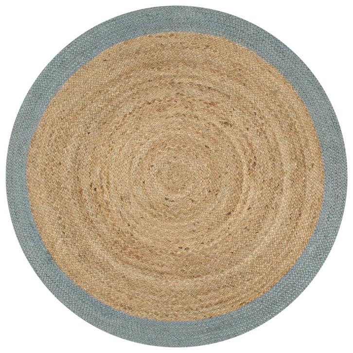 vidaXL Vloerkleed handgemaakt met olijfgroene rand 150 cm, Maison & Meubles, Ameublement | Tapis & Moquettes, Envoi