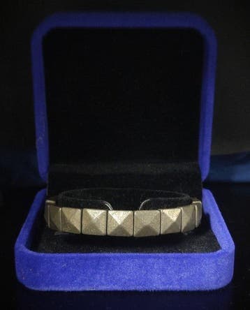 Prachtige pyrietarmband in geschenkdoos Gratis verzending -