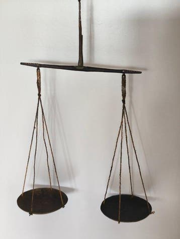 Werkgereedschap - Burmeense messing weegschalen