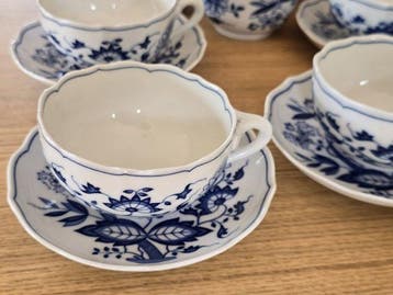 Hutschenreuther - Hutschenreuther Germany Blue Onion Tea –, Antiek en Kunst