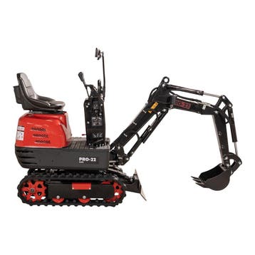 PRO-22 G600 Minigraver - Benzine - Gewicht 562 kg - 9 pk