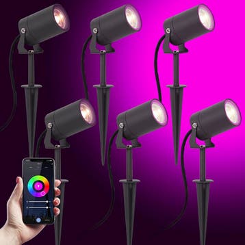 Tuinspots 6x Stark Tuinspot Antraciet met Smart Color LED, Verzenden
