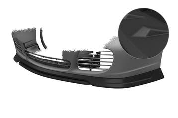 Cupspoilerlip met ABE voor Porsche 911/996 CSL852-S, Verzenden, Nieuw