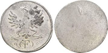 Einseitiger Zinnabschlag vom 2 Pfennig 1795 Frankfurt Stadt:, Postzegels en Munten, Penningen en Medailles, Verzenden
