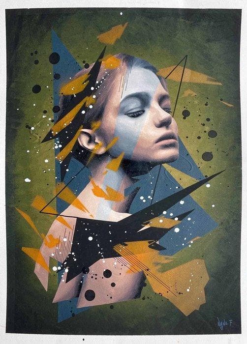 Nyne Factory (1984) - Daydream, Antiquités & Art, Art | Peinture | Moderne