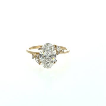 Zonder minimumprijs - Ring - 14 karaat Geel goud - 2.01ct.