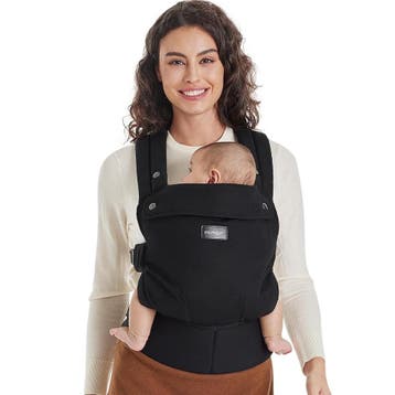 Momcozy Babydrager van 100% katoen, vanaf de geboorte, zwart, Verzenden
