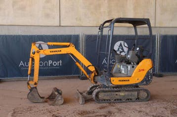 Veiling: Minigraver Yanmar SV15 Diesel 12kW 2008, Ophalen