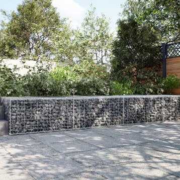 vidaXL Schanskorf 300x100x50 cm gegalvaniseerd ijzer, Tuin en Terras, Verzenden, Nieuw