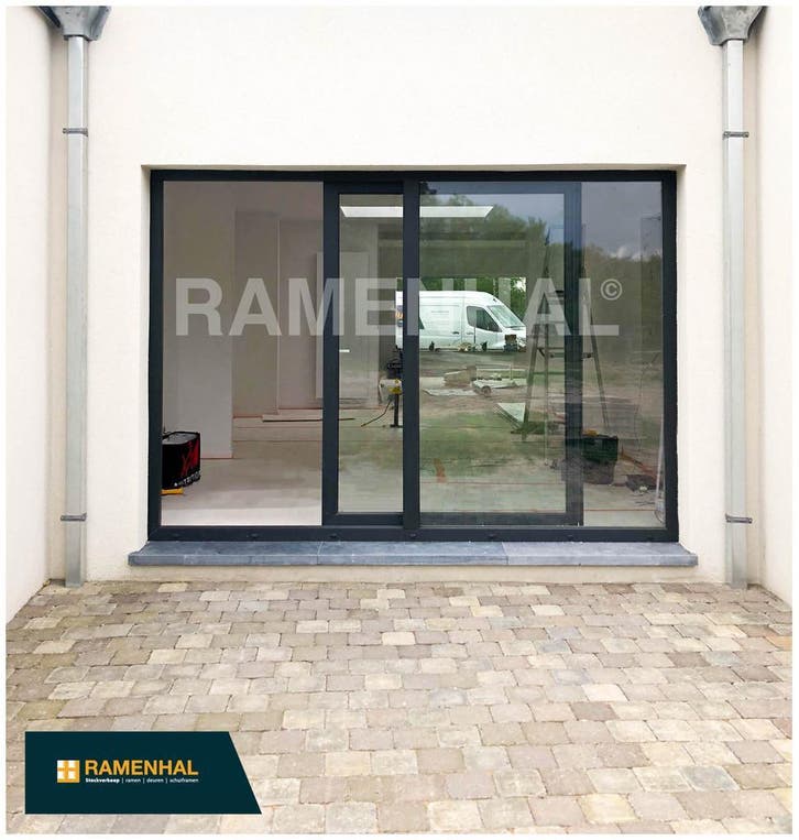 stockverkoop raam, deur, schuifraam, pvc, kunststof, raam, Doe-het-zelf en Bouw, Raamkozijnen en Schuifdeuren, Inclusief glas