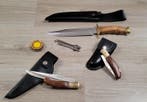 Léopard - Tafelmessenset (8) - Staal, Hout, Leder