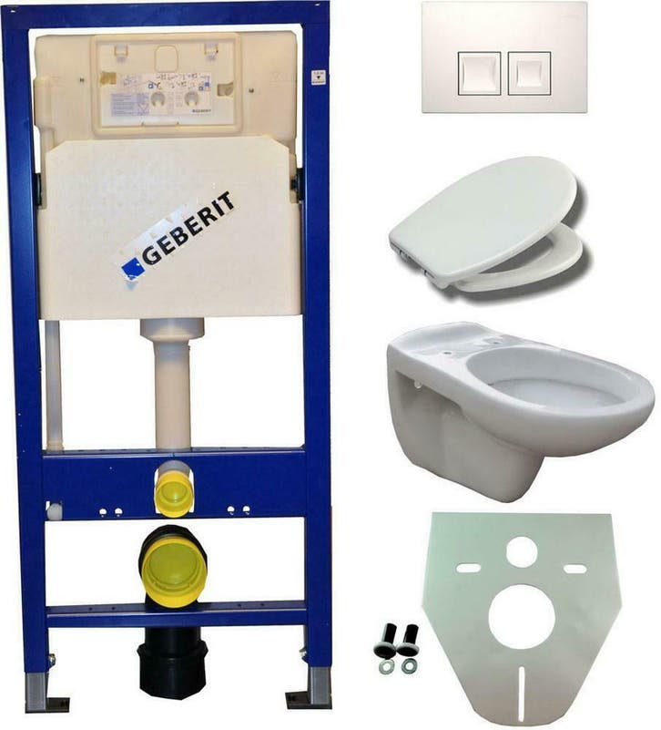 Geberit UP 100 +Neptunus WC+ Ultimo zitt.+ Delta 50 wit, Bricolage & Construction, Sanitaire, Enlèvement ou Envoi