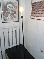 Lampadaire à plateau - Métal, Bois, Céramique