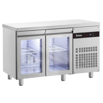 Koelwerkbank | 270L | 2 Glasdeuren (1/1 GN) | 0°C/+10°C  |, Verzenden, Nieuw in verpakking