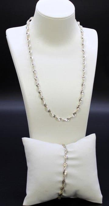 Sans prix de réserve - Ensemble de bijoux 2 pièces Argent -
