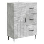 vidaXL Dressoir met lade Betongrijs 66 x 34,5 x 89,5 cm, Huis en Inrichting, Kasten | Dressoirs, Verzenden, Nieuw