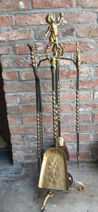 Openhaard accessoire - Messing, Antiek en Kunst, Curiosa en Brocante