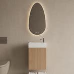 Toiletmeubel Set BWS Riga Licht Eiken Japandi 40 cm Fontein, Ophalen of Verzenden, Bad