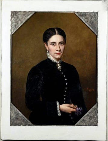 Philippe-Émile Roumens (1825–1901), Attribué(e) à - Portrait, Antiquités & Art