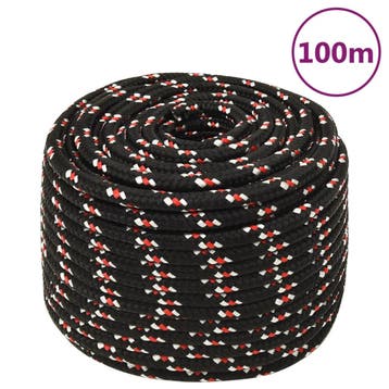 vidaXL Boot touw 14 mm 100 m polypropyleen zwart, Verzenden