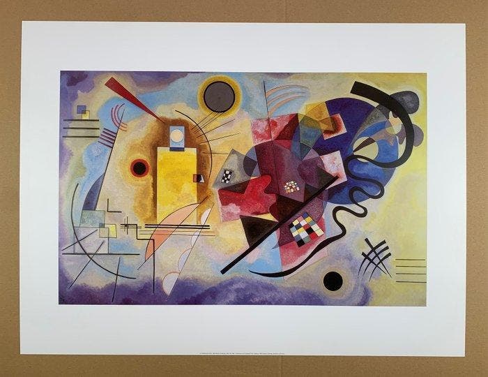 Wassily Kandinsky (1866-1944) - Yellow Red Blue - Bauhaus, Antiquités & Art, Art | Dessins & Photographie