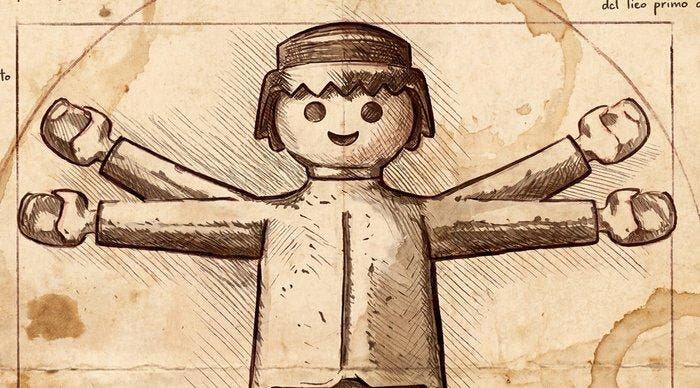 Kleury.art - [XL MATTE PAPER] Da Vinci Style: Vitrivuian, Antiquités & Art, Antiquités | Autres Antiquités