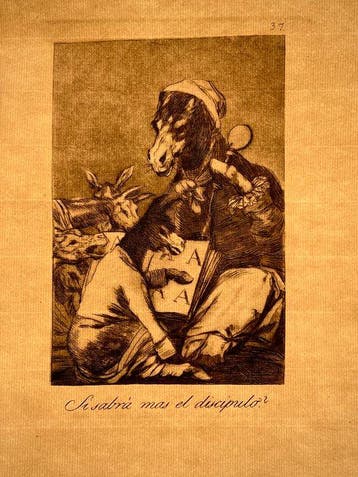 Francisco de Goya (1746-1828), after - Los Caprichos - ¿Si