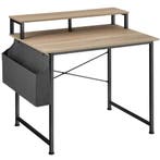 tectake Bureau met plank en organizer - Industrieel licht ho, Verzenden, Nieuw