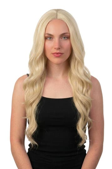 KIMU® Luxe Extra Lange Zeemeermin Blonde Pruik Middenscheidi, Kleding | Dames, Ophalen of Verzenden, Nieuw