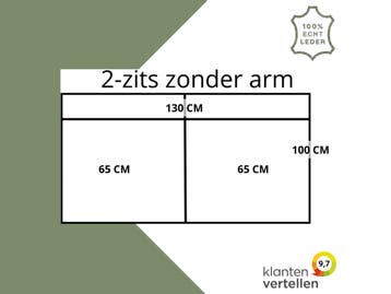 Leren elementenbank Match - element 2 zits zonder arm, Antiek en Kunst, Ophalen of Verzenden