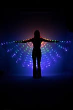 Grote Vleugels Parelmoer Led Lampjes Elfje Kostuum Iridescen, Ophalen of Verzenden, Nieuw