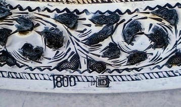 Tripoli Large Round - Schaal - .800 zilver, Antiek en Kunst
