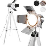 Vloerlamp - Staande lamp - 103-148 cm - Wit - Jago, Huis en Inrichting, Verzenden, Nieuw