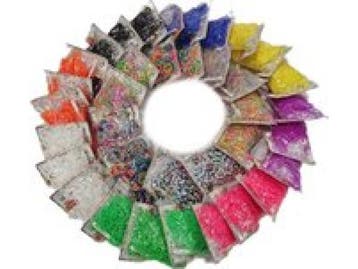 Veiling - Doos loom bandjes 36 zakjes met 6oo elastiekje, Collections, Jouets