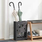 vidaXL Opslaghaak & Rek Zwart 28 x 12 x 41 cm Staal, Huis en Inrichting, Verzenden, Nieuw