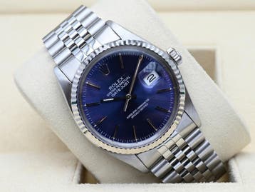 Rolex Datejust Ref. 16014 Year 1988 (Box & Papers), Staal, Rolex, Polshorloge, Ophalen of Verzenden