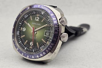 Infalivel - Vintage Diver – 17 Jewels – Dual Crown –, Nieuw