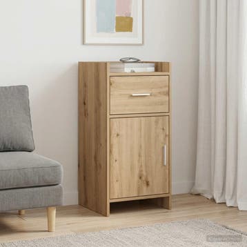 vidaXL Dressoir Artisanaal eiken 40 x 36 x 80 cm Bewerkt, Verzenden, Nieuw