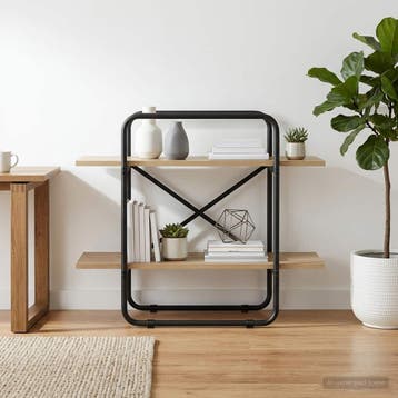 vidaXL Boekenplank 2-laags 60 x 35 x 70 cm PB Sonoma Eiken, Verzenden, Nieuw