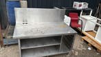 RVS werktafel met regaal 145x80x90/122 bxdxh zeer zware kwal, Ophalen of Verzenden, Nieuw in verpakking
