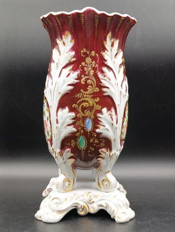 Porcelaine de Paris - Vase - Porcelaine - Style Luis Felipe, Antiek en Kunst