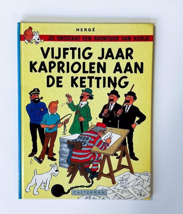 Kuifje - Vijftig jaar kapriolen aan de ketting + persmap, Livres, BD