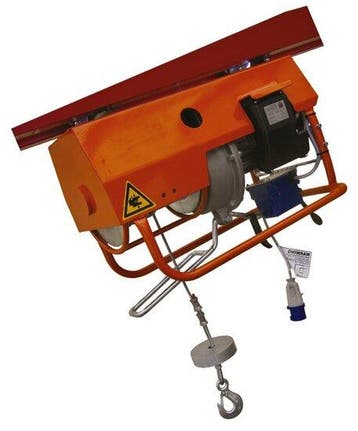 Elektrische lier 230V 0,3 ton met hijshoogte enkele snelheid, Verzenden, Nieuw