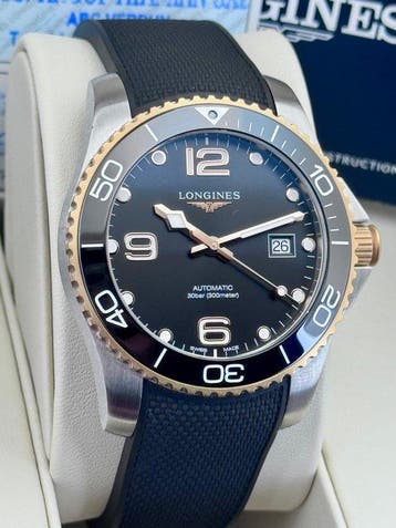 Longines - HydroConquest Automatic Gold and Ceramic Bezel, Bijoux, Sacs & Beauté