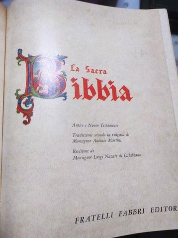 Fabbri - La sacra bibbia - 1965
