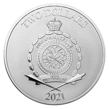 Niue. 2 Dollars 2021 1 oz $2 NZD Niue Shrek 20th Anniversary