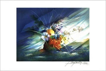 Raymond Poulet (1934) - Lot de 3 lithographies : Multiflor,