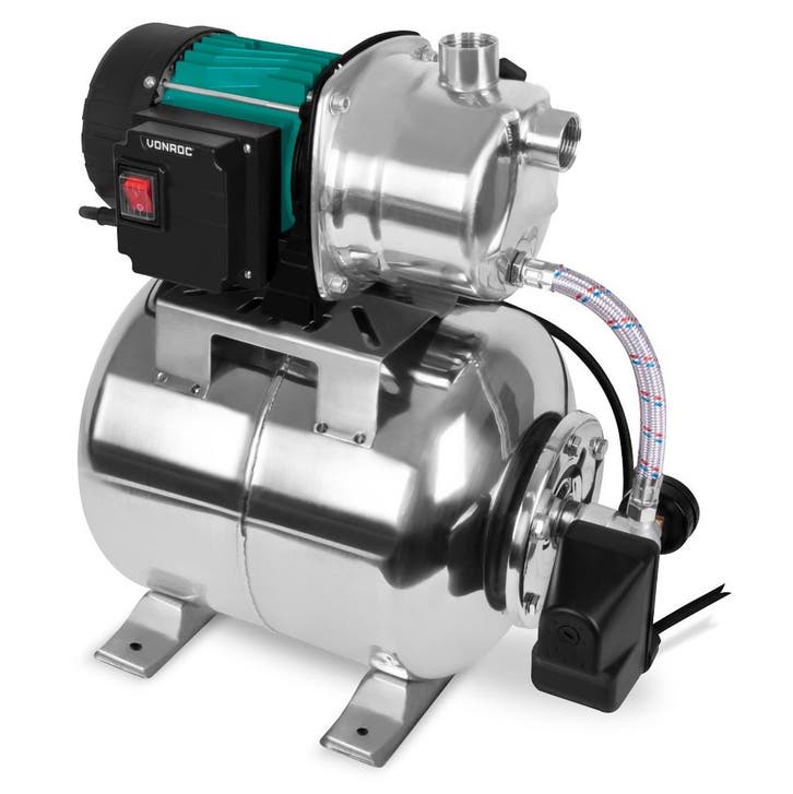 Hydrofoorpomp / hydrofoorset met drukschakelaar – 1000W -, Jardin & Terrasse, Pompes à eau, Envoi