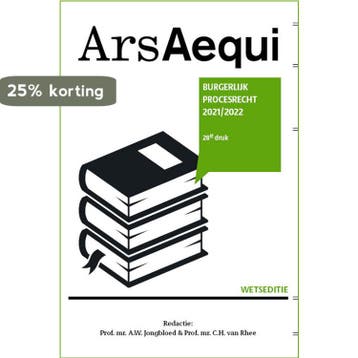 Burgerlijk procesrecht 2021/2022 / Ars Aequi Wetseditie, Verzenden