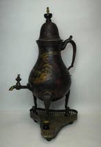 Samovar - Messing - Antieke metalen samovar, Antiek en Kunst